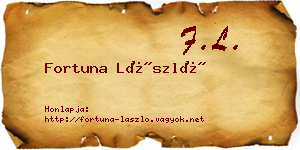 Fortuna László névjegykártya